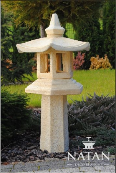 Lampe Außenleuchte Terrassen Skulptur Garten Beleuchtung Figur Leuchte Stein Neu